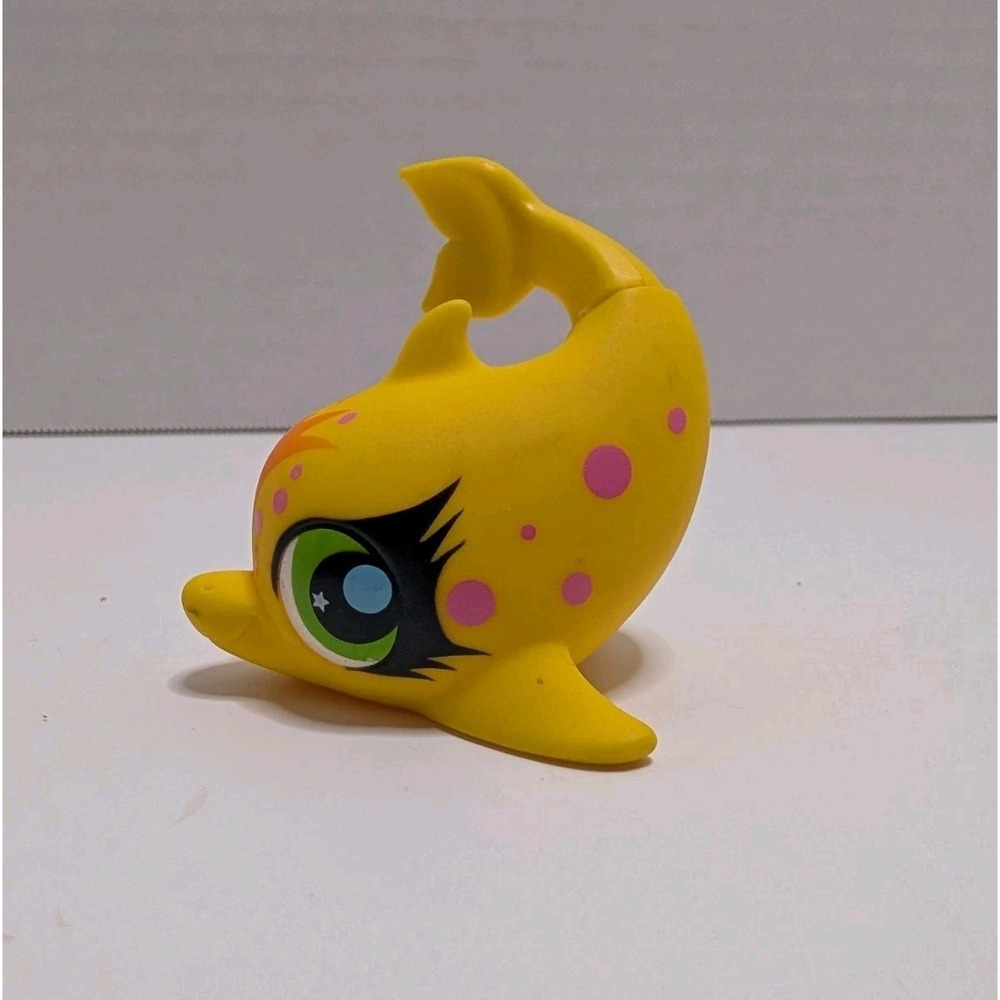 LPS Littlest Pet Shop Authentic #2839 Spotlight Circus Dolphin‎ Yellow Orange